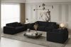 Sofaset Designersofa CELES 3-2-1 in Stoff Opera Velvet Schwarz Bild 5