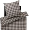JOOP! Bettwäsche Soft Checks 45000 17 Taupe Flanell 155 x 220 + 80 x 80 cm Bild 2