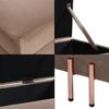 Sitztruhe Dals Samt 100x40x42 cm Braun [en. casa] Bild 5