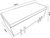 Sitztruhe Dals Samt 100x40x42 cm Braun [en. casa] Bild 2