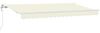 vidaXL Einziehbare Markise Creme 350 x 200 cm Stoff 3329629 Bild 2