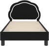 vidaXL Kinderbettgestell mit Kopfteil Schwarz 80 x 160 cm Samt 42010903 Bild 5