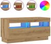 vidaXL TV-Schrank mit LED-Leuchten Artisan-Eiche 80x35x40 cm 856358 Bild 2