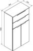 FACKELMANN KARA Doppel Midischrank 61 cm breit, Anthrazit, mit 2 Schubladen Bild 3