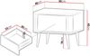 Nachttisch Rotevio RE17 (Farbe: Cashmere / Cashmere + Nuss) Bild 3
