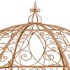 CLP Rosenpavillon Leila aus pulverbeschichtetem Eisen im Jugendstil für Rankpflanzen,antik braun Bild 4