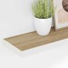 Bücherregal Wand 4 pcs, Schweberegale, Wandregal Eichen-Optik und Weiß 120 x 23,5 x 3,8 cm MDF Bild 4