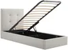 Vente-unique - CALINIDA Bett Stoff Beige - B 201 cm x H 101,5 cm x L 98 cm Bild 5