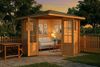 Alpholz 5-Eck Gartenhaus Sunny B Gartenhaus aus Holz in Pinie Holzhaus mit 28 mm Wandstärke Blockbohlenhaus mit Montagematerial Bild 4