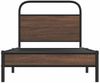 vidaXL Bettgestell ohne Matratze 90x190 cm Braun Eichen-Optik 4100456 Bild 5