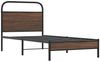 vidaXL Bettgestell ohne Matratze 90x190 cm Braun Eichen-Optik 4100456 Bild 3