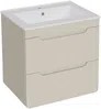 Vente-unique - ARUBA Waschbeckenmöbel Holz, Platte Beige - B 46 cm x H 59 cm x L 60 cm Bild 3