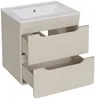 Vente-unique - ARUBA Waschbeckenmöbel Holz, Platte Beige - B 46 cm x H 59 cm x L 60 cm Bild 4