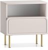 Selsey 'Loppa' Nachttisch mit Schublade und Fach, Kaschmirbeige, 50 cm Bild 1