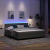 vidaXL Boxspringbett mit Matratze Dunkelgrau 180 x 200 cm Stoff 3342150 Bild 5