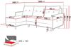 Ecksofa Milowa, Lux 02 Webstoff beige, mit Schlaffunktion, beidseitig montierbar Bild 5