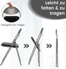 6er Set Klappstühle mit Metallrahmen & Gepolsterten Sitzen & Rutschfesten Fußpolstern Bild 3