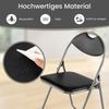 6er Set Klappstühle mit Metallrahmen & Gepolsterten Sitzen & Rutschfesten Fußpolstern Bild 5