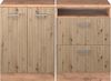 Dachschrägenschrank-Set Rion Artisan-Eiche 120 cm 2er Set Schrankkorpuss 60 cm Tiefe Vicco Bild 4