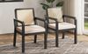 Stuhl 56x57x83 cm, ergonomisch gepolstert, Velours in Schwarz,4er-Set Bild 5