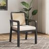 Stuhl 56x57x83 cm, ergonomisch gepolstert, Velours in Schwarz,4er-Set Bild 2