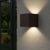 LED Wandleuchte, Außen, verstellbar, rostfarben, L 10 cm Bild 3