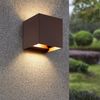 LED Wandleuchte, Außen, verstellbar, rostfarben, L 10 cm Bild 5