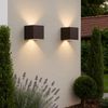 LED Wandleuchte, Außen, verstellbar, rostfarben, L 10 cm Bild 2