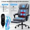 Insma Gaming-Stuhl (Ergonomisch Massage-Bürostuhl), mit Heizfunktion, verstellbarer Kopf & Fußstütze bis 180kg Bild 2