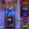 GarveeMore Weinschrank Weinregal Eckschrank Weinständer Barschrank mit Glashalter Bild 4