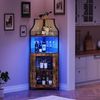 GarveeMore Weinschrank Weinregal Eckschrank Weinständer Barschrank mit Glashalter Bild 2