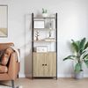 vidaXL Bücherregal Sonoma-Eiche 60 x 24 x 161 cm Holzwerkstoff 883857 Bild 4