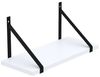 AKKE Wandregal, Hängeregal GINO modern mit schwarzen Befestigungen 2mm PVC LOFT Bild 3