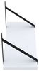 AKKE Wandregal, Hängeregal GINO modern mit schwarzen Befestigungen 2mm PVC LOFT Bild 2