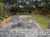 Vente-unique - GUERMANTES Garden dining set Metall Beige - B 52 cm x H 89 cm x L 48 cm Bild 2