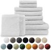 Blumtal Handtuch Set Blumtal 10 Teilig - Handtücher Set 100% Baumwolle, weich und saugstark, Frottee (10er Set), 2 Bade-, 4 Hand-, 2 Gästetücher + 2 Waschlappen Bild 1