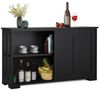Yaheetech Kommode, Sideboard mit Stauraum und Schiebetüren Bild 4