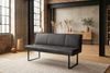 KAWOLA Esszimmerbank ELEEN Leder schwarz 163cm 85 x 69 x 163 cm Bild 2