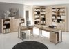 Eckschreibtisch >Clermont< in Sonoma-Eiche aus Metall - 220x72x70cm (BxHxT) Bild 2