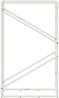 vidaXL Brennholzregal Weiß 60x25x100 cm Kaltgewalzter Stahl 864328 Bild 5