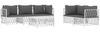 vidaXL 6-tlg. Garten-Lounge-Set mit Kissen Weiß Stahl 3186826 Bild 3