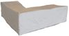 Wetterfeste Schutzhülle Abdeckung für L-förmiges Garten Lounge Set, Polyester grau, 250 x 250 x 90 cm Bild 3