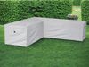 Wetterfeste Schutzhülle Abdeckung für L-förmiges Garten Lounge Set, Polyester grau, 250 x 250 x 90 cm Bild 4