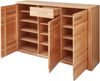 Schuhkommode >Nature One< 3 Türen, 1 Schub, FSC Kernbuche teilmassiv - 160x100x40cm (B/H/T) Bild 2