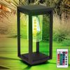 RGB LED Stehleuchte, ALU, schwarz-matt, klar, H 35 cm, CANDELA Bild 3