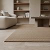 KADIMA DESIGN Teppich CIMA Wohnzimmer Schlafzimmer Waschbar Wohnzimmerteppich Esszimmer, Rechteckig, Höhe: 7 mm, Beige, 60x100 cm, Webteppich Strapazierfähig Uni Waschbar Bild 4