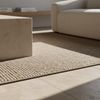 KADIMA DESIGN Teppich CIMA Wohnzimmer Schlafzimmer Waschbar Wohnzimmerteppich Esszimmer, Rechteckig, Höhe: 7 mm, Beige, 60x100 cm, Webteppich Strapazierfähig Uni Waschbar Bild 1