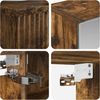 vidaXL Badezimmerschrank-Set 4 pcs Geräucherte Eiche 50 x 14,5 x 70 cm 3407387 Bild 4