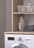 Parisot Waschmaschinenschrank Set Laundry in weiß und Eiche 111 cm Bild 3
