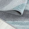 SIMPEX24 Teppich Geometrisch Design, Läufer, Höhe: 10 mm, Modern Kurzflor Teppiche Geometrisch Design Blau Teppich Wohnzimmer Bild 3